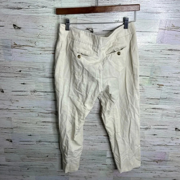 Halston heritage cream tan pants trousers  size 4 - Picture 6 of 8
